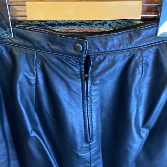 Daniel Marcus Vintage Black Leather Pencil Skirt Size S - Picture 6 of 11